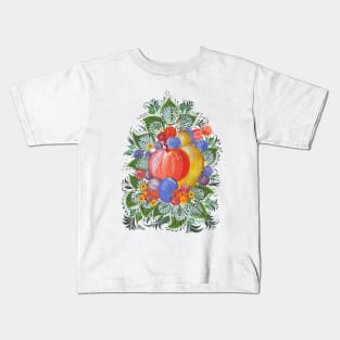 Fruit colorful in Russian folk art style Kids T-Shirt